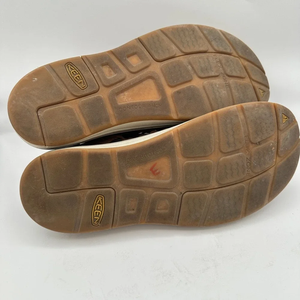 Keen‎ Uneek Paracord Sandals Mens 12M Brown Red Bungee Hiking Gorpcore Outdoors